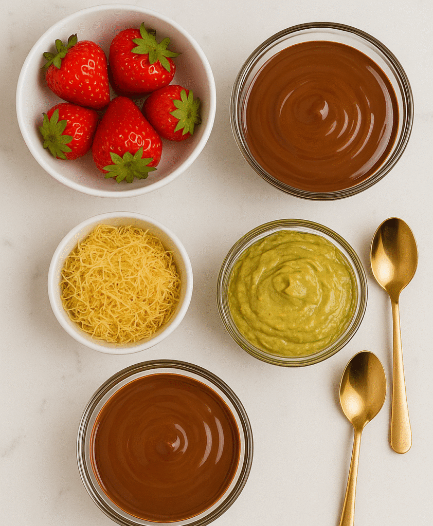 dubai chocolate strawberries ingredients