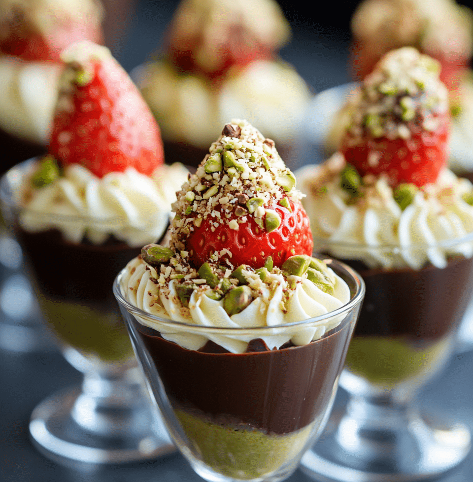 serving dubai chocolate strawberries