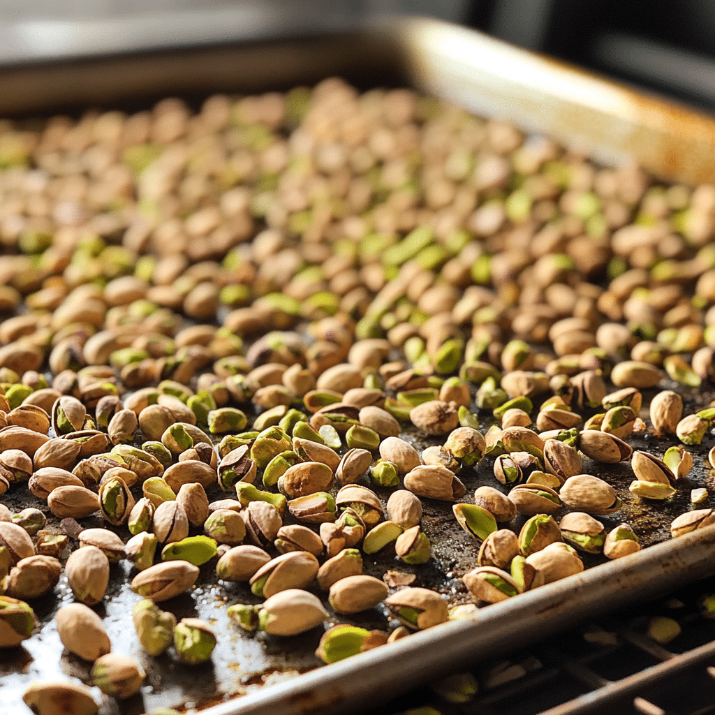 Roasting pistachios in oven