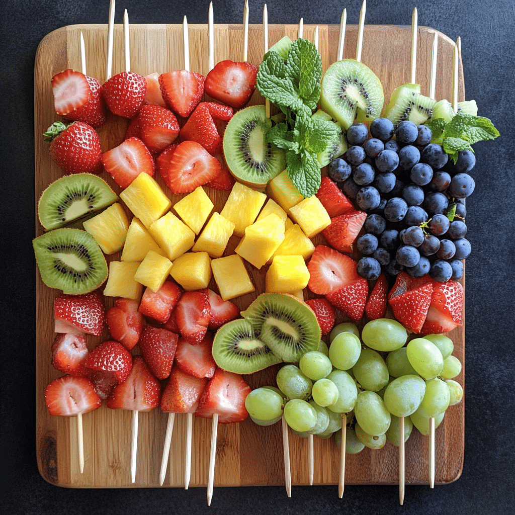 Fruit Skewers for Summer Party