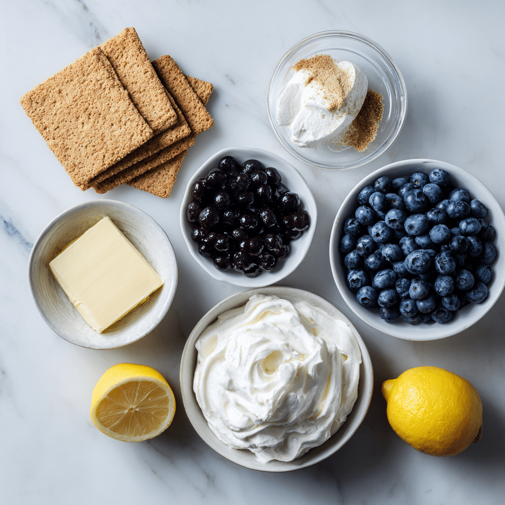 Ingredients for Blueberry Delight Recipe