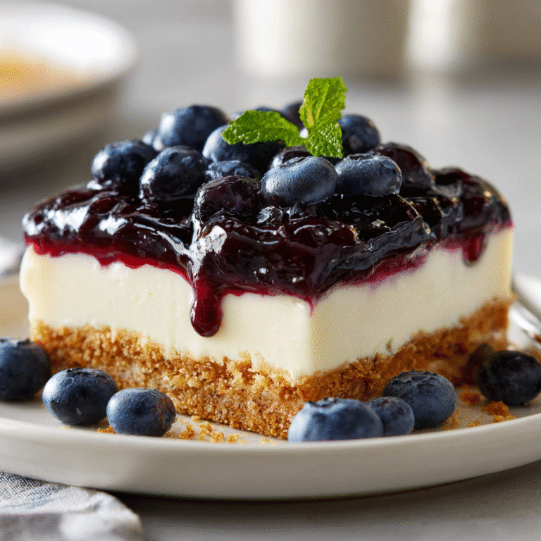 Blueberry Delight Recipe with Creamy Layers
