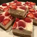 Frozen Strawberry Cheesecake Bars