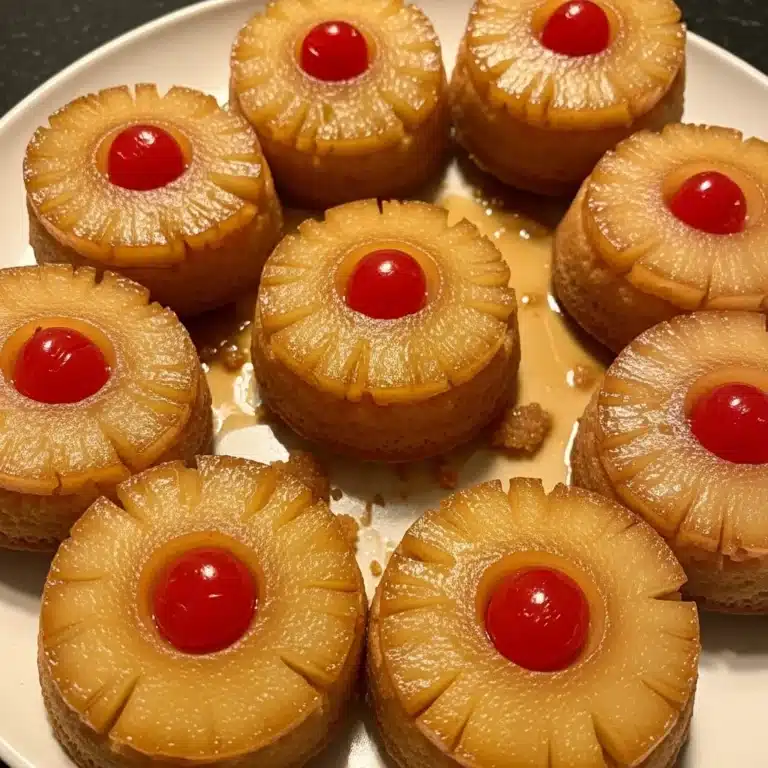 Mini Pineapple Upside Down Cakes