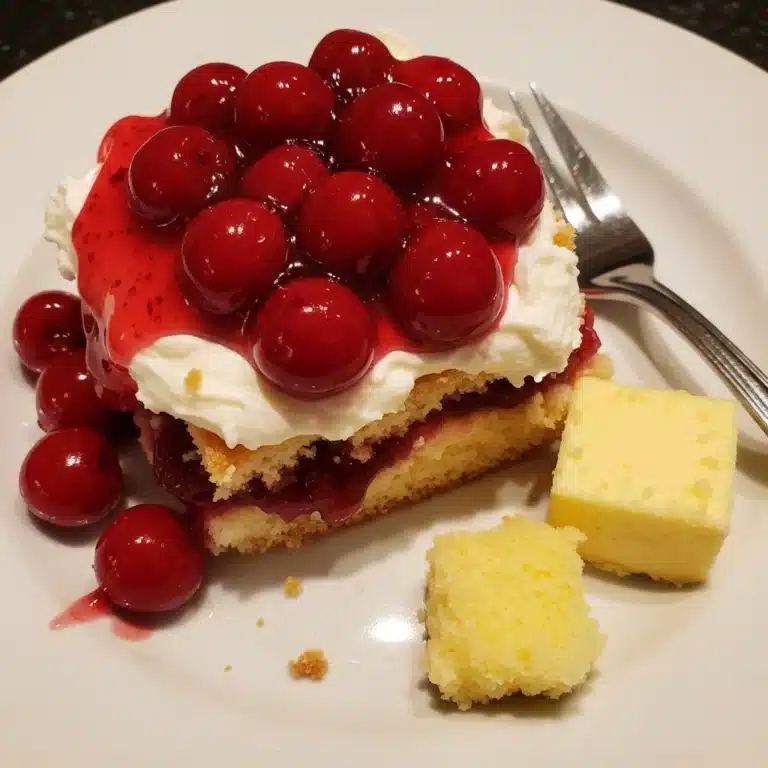 Easy Cherry Cream Cheese Dump Cake