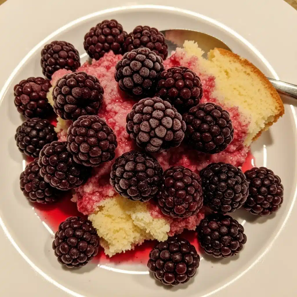 Blackberry Cobbler with Cake Mix