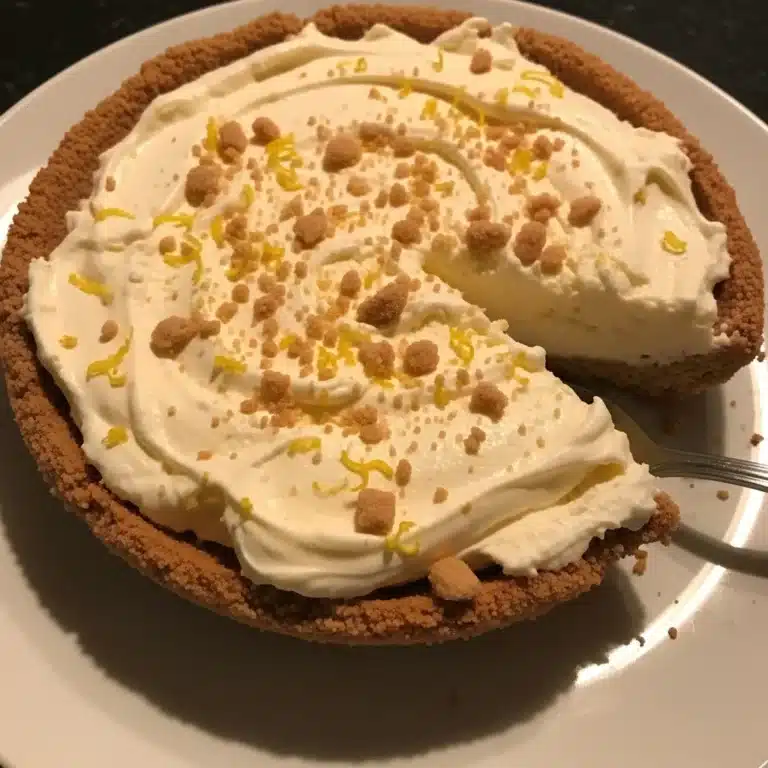 Lemon Icebox Pie with Graham Cracker Crust