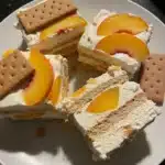 Peach Icebox Cake (No Bake Summer Dessert)