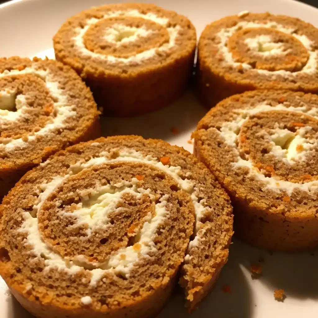 Carrot Cake Roll with Cream Cheese Filling