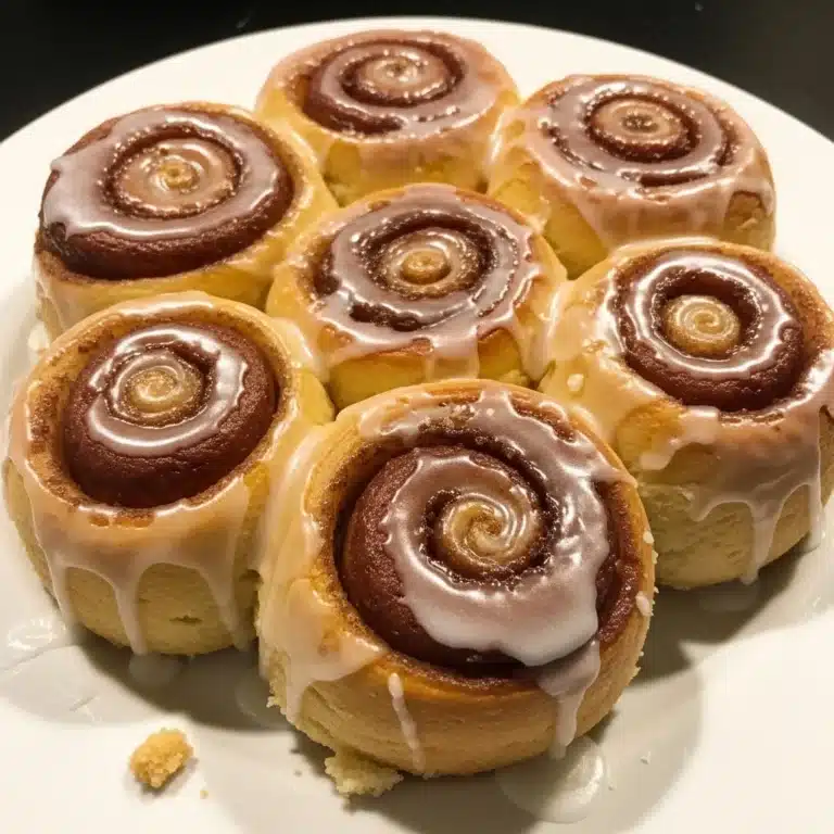 Honey Bun Cake with Vanilla Glaze
