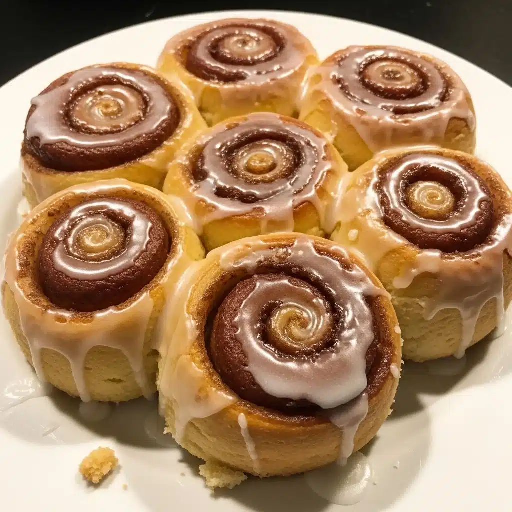 Honey Bun Cake with Vanilla Glaze