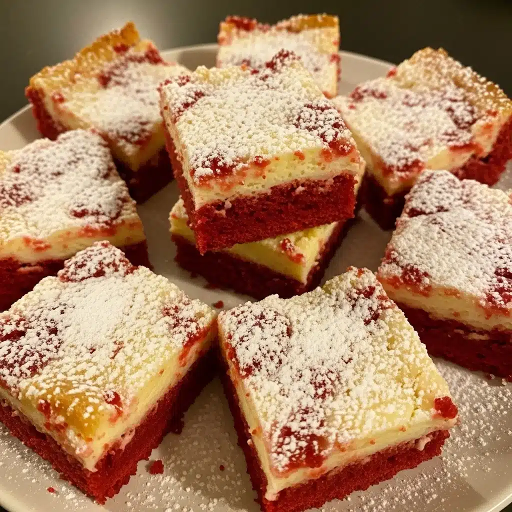 Red Velvet Gooey Butter Bars