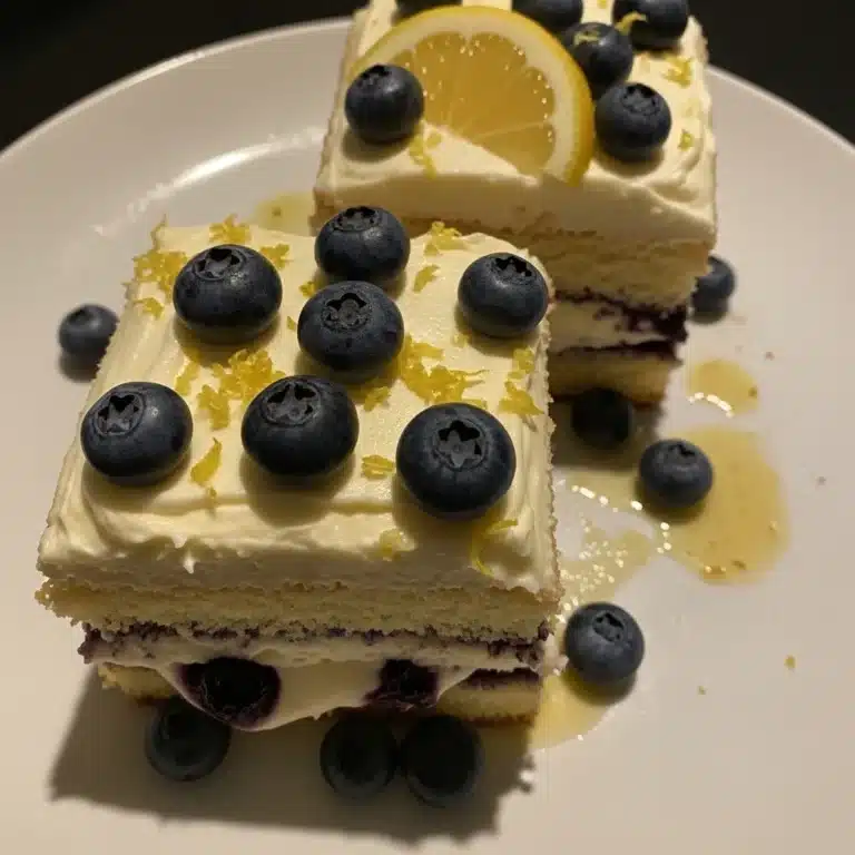 Lemon Blueberry Layer Cake