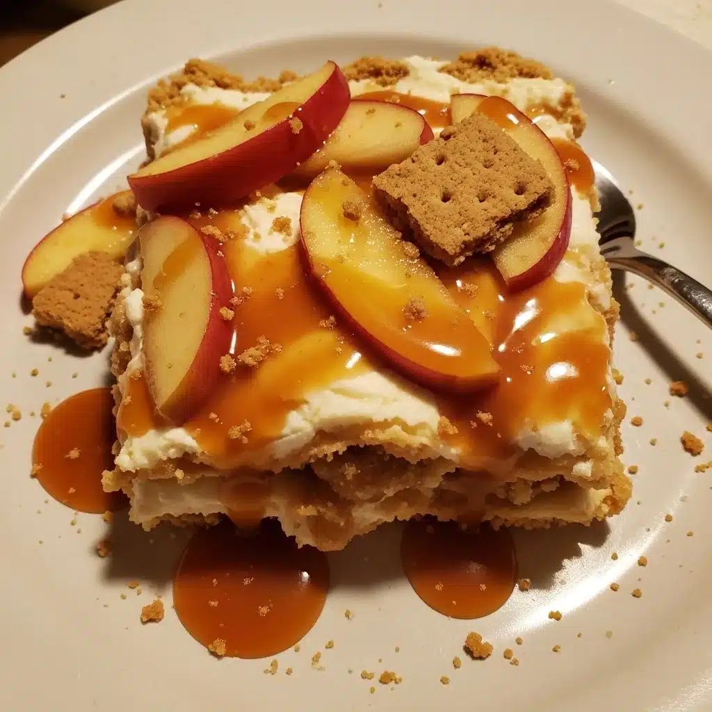 Caramel Apple Lasagna Dessert
