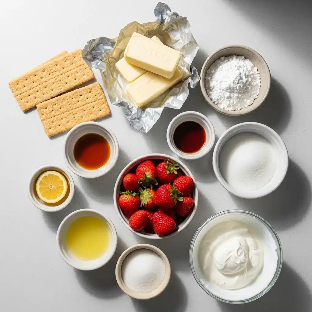 Frozen Strawberry Cheesecake Bars