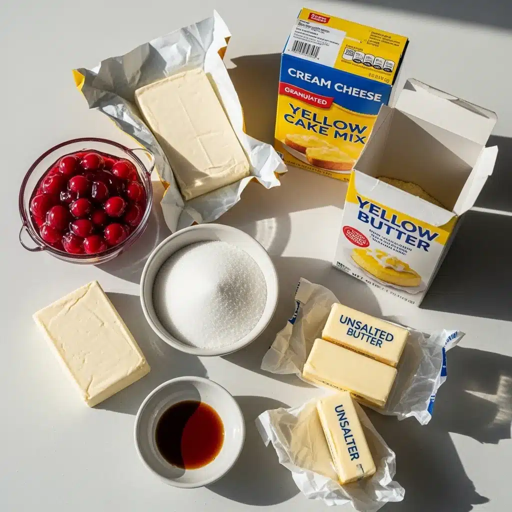 Easy Cherry Cream Cheese Dump Cake