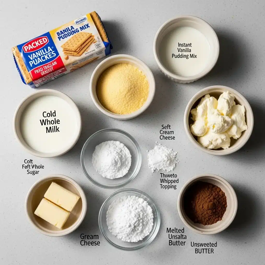 Chocolate Éclair Dessert (No Bake Layered Treat)