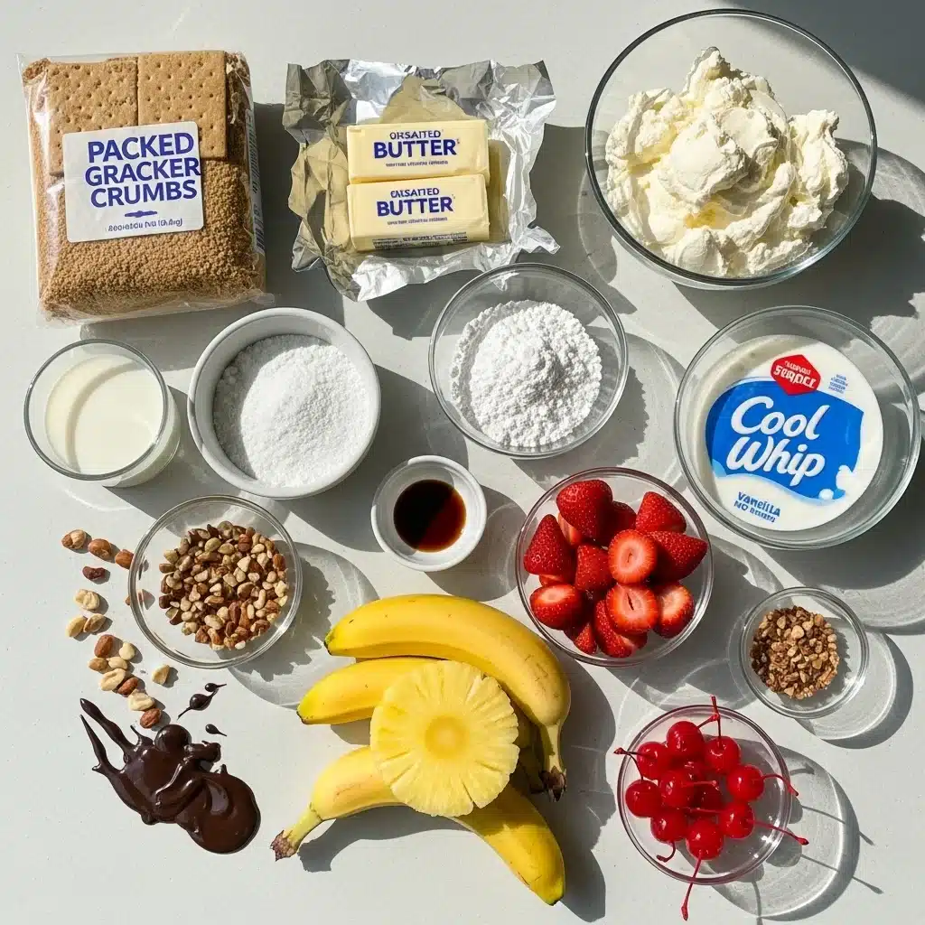 Banana Split Dessert (Layered No Bake)