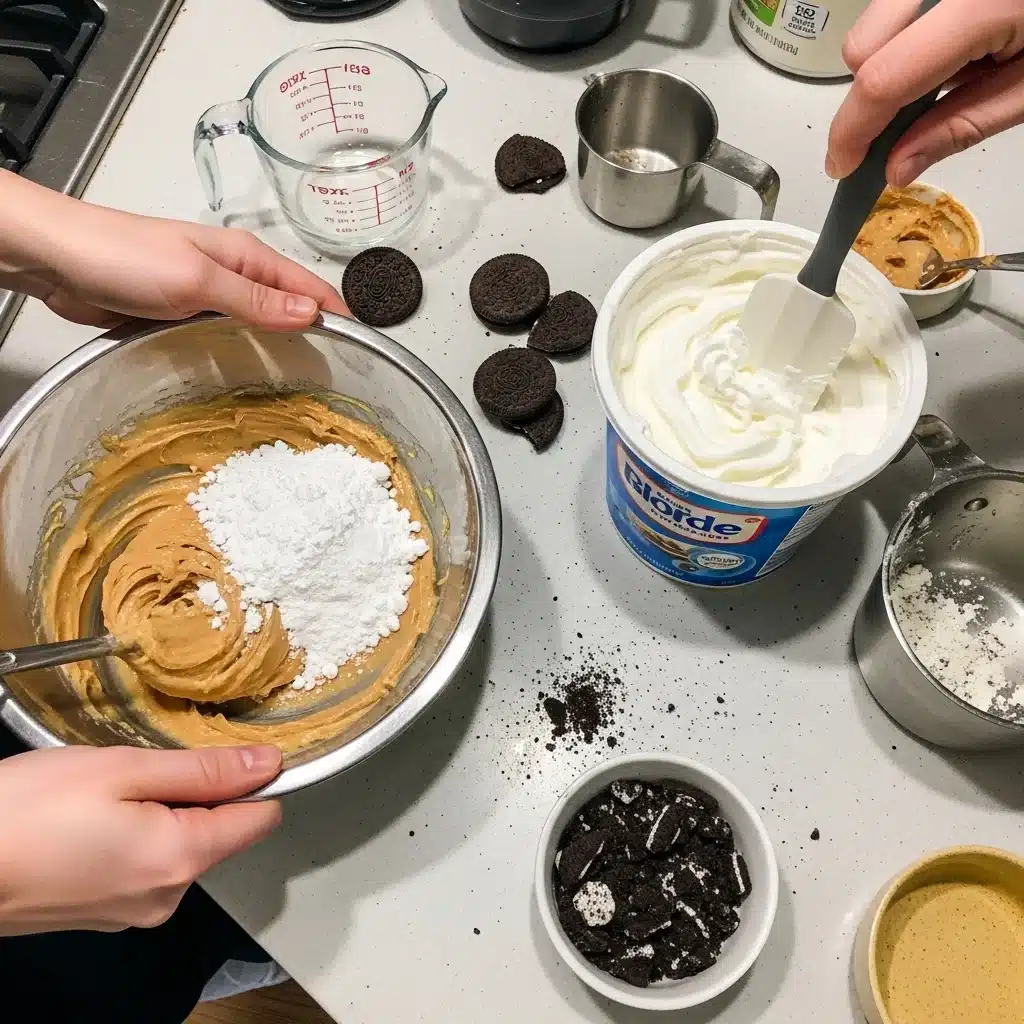 Chocolate Peanut Butter Lasagna Dessert