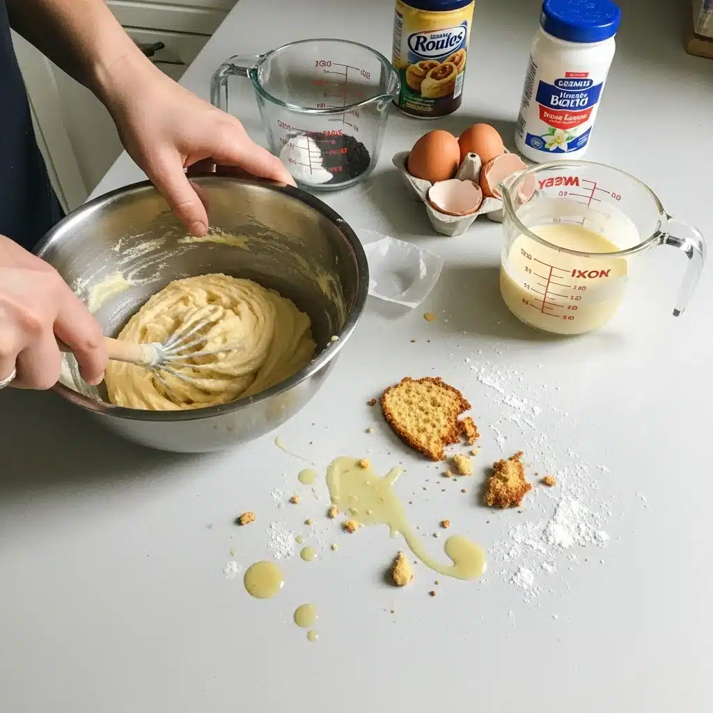 Honey Bun Cake with Vanilla Glaze