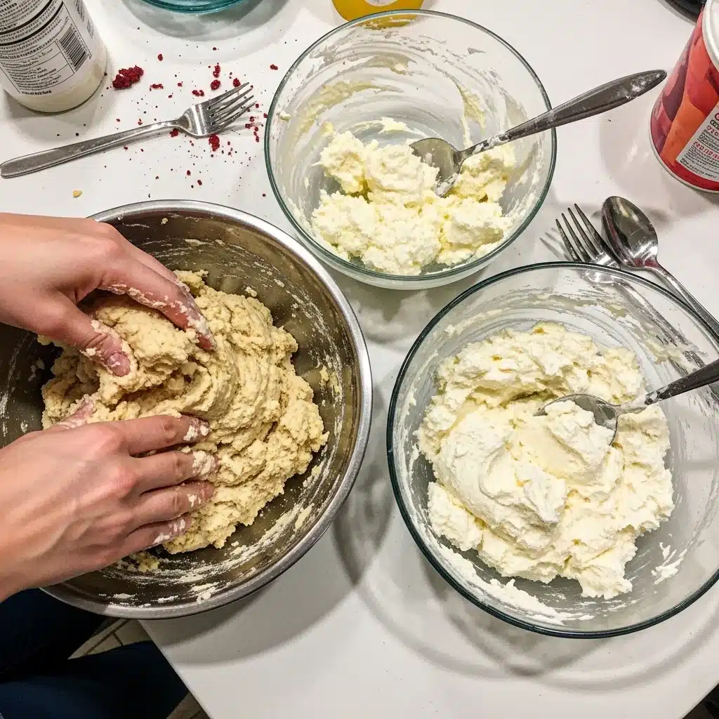 Red Velvet Gooey Butter Bars