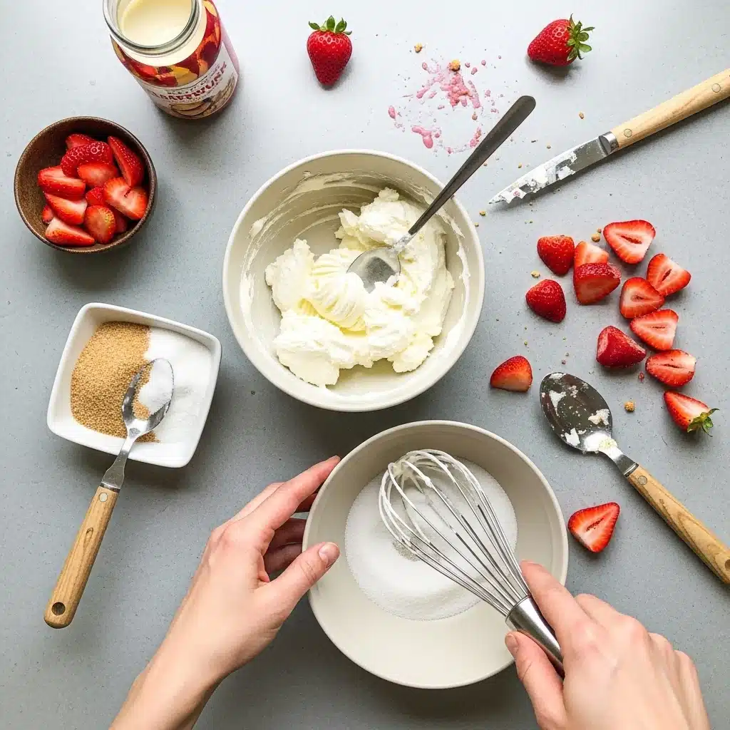 Frozen Strawberry Cheesecake Bars