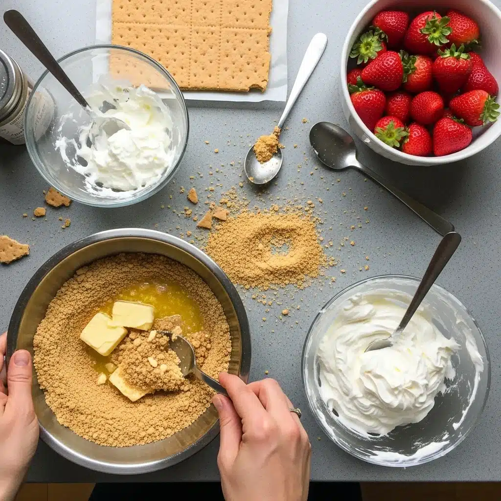 Frozen Strawberry Cheesecake Bars