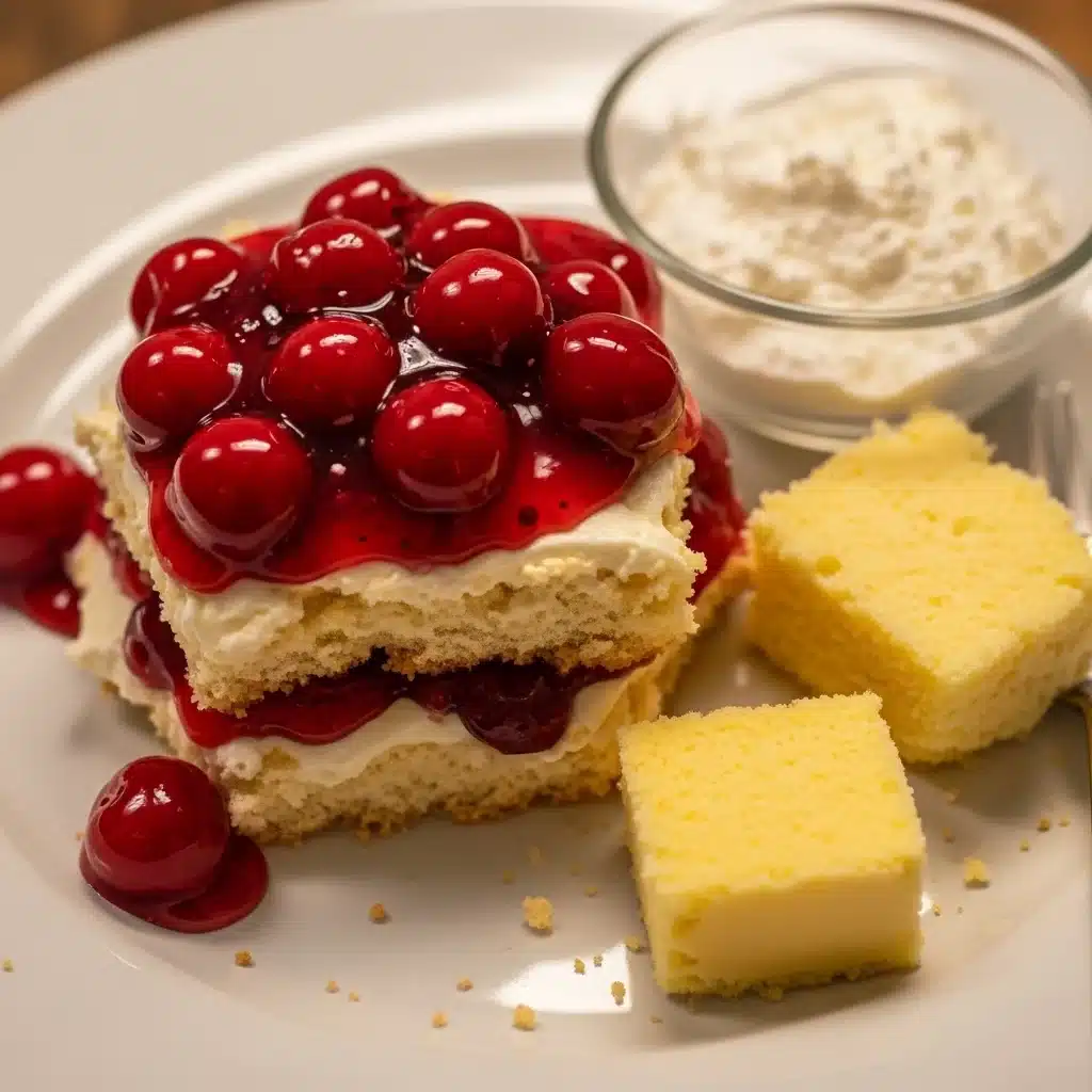 Easy Cherry Cream Cheese Dump Cake