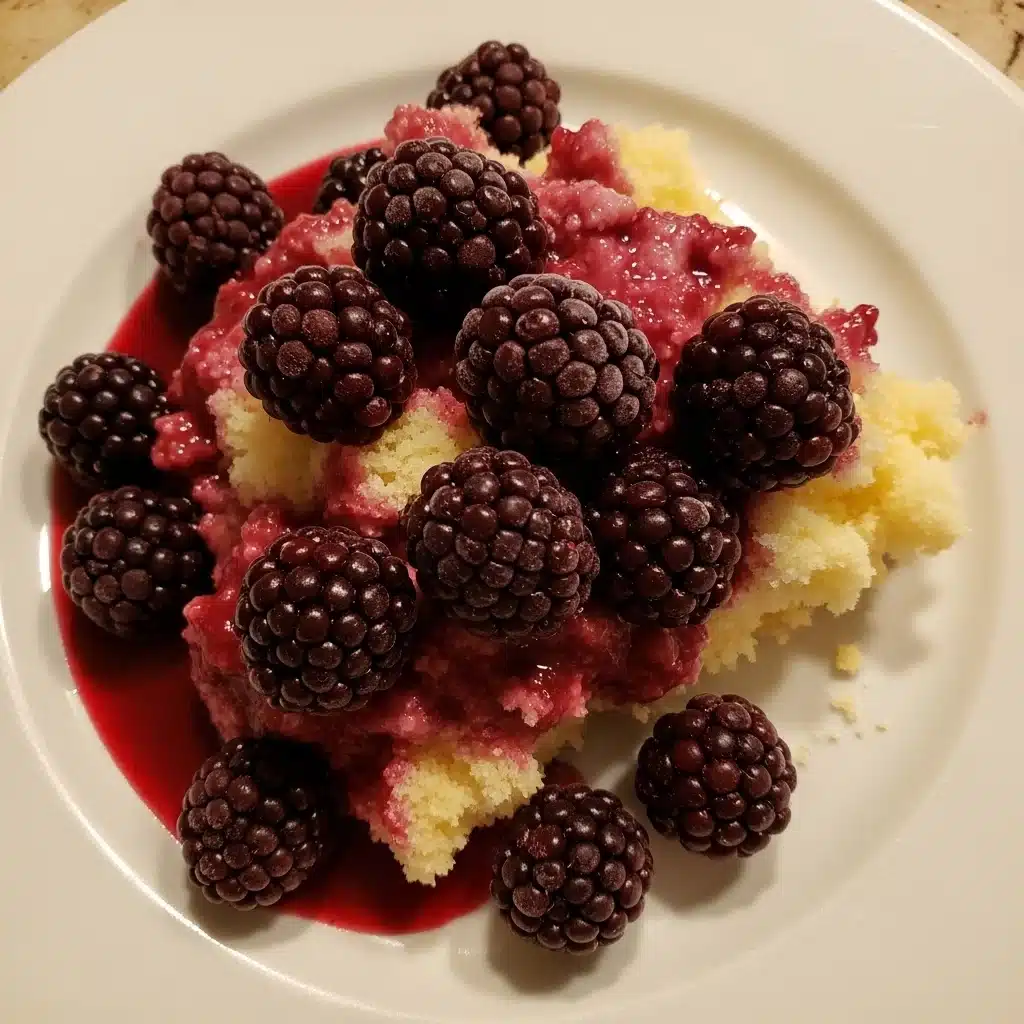 Blackberry Cobbler with Cake Mix