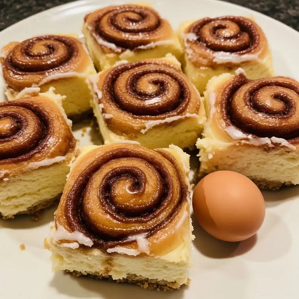 Cinnamon Roll Cheesecake Bars