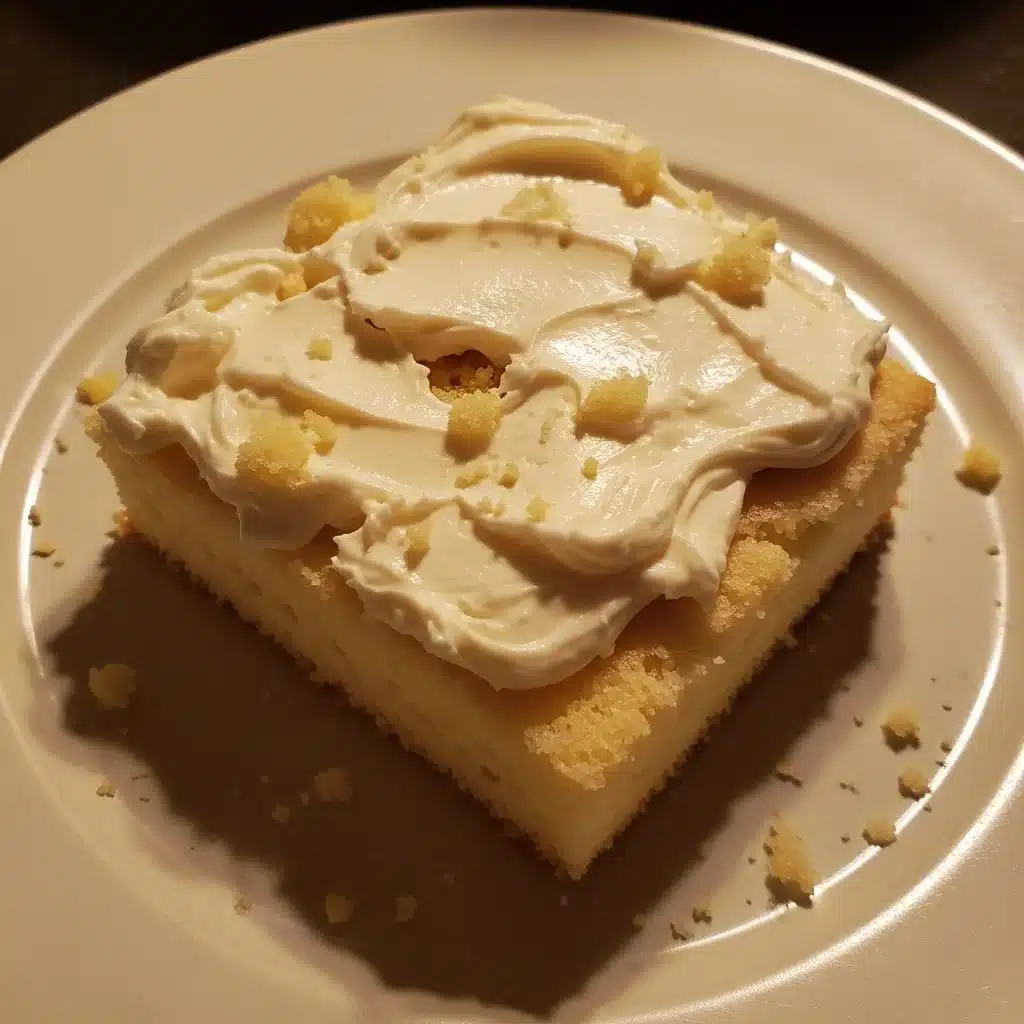 Key Lime Poke Cake with Cream Cheese Topping