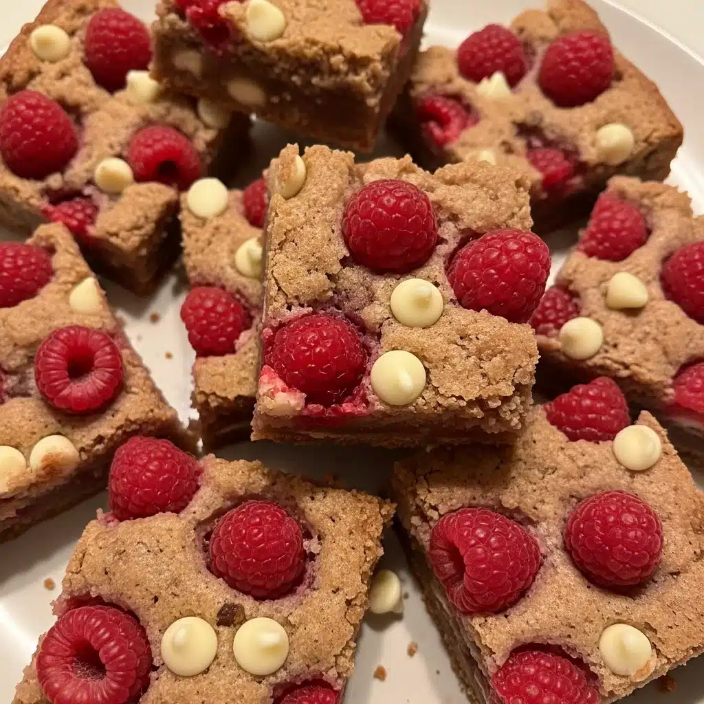Raspberry White Chocolate Blondies