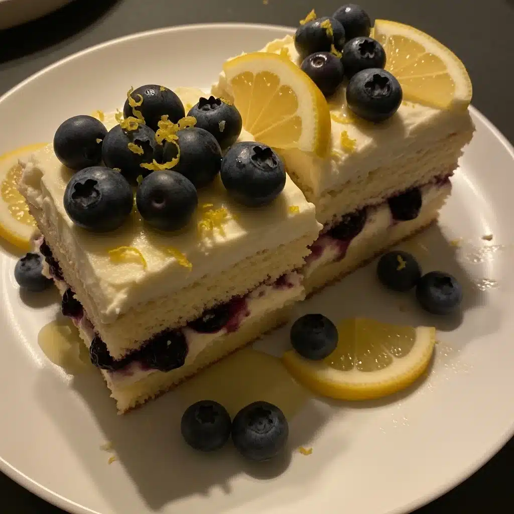 Lemon Blueberry Layer Cake