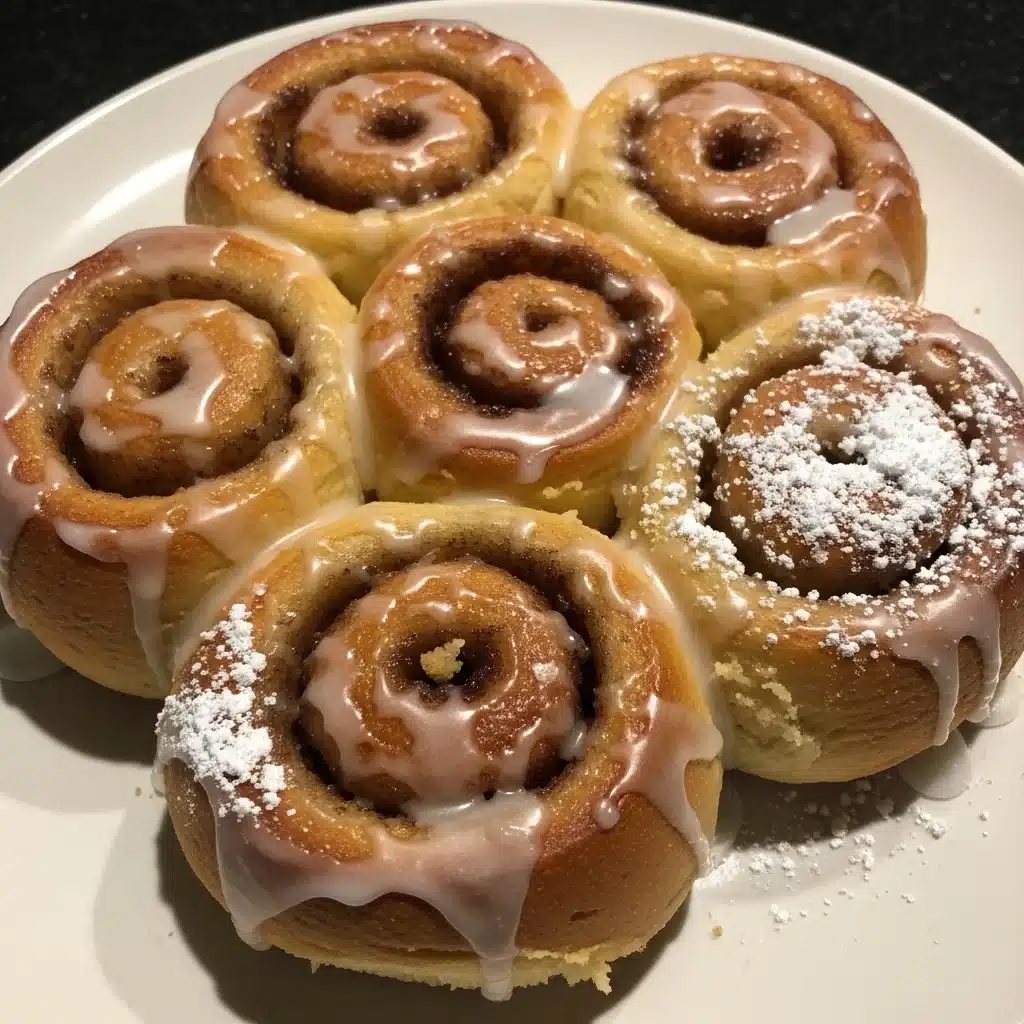 Honey Bun Cake with Vanilla Glaze