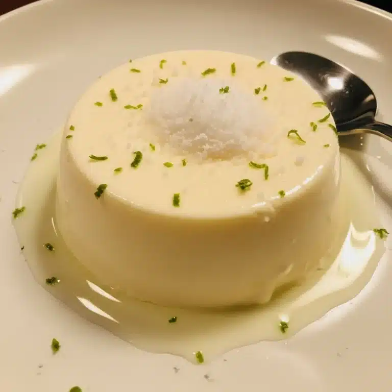 Coconut Lime Panna Cotta