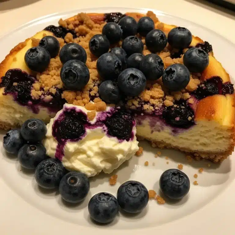Blueberry Crumble Cheesecake