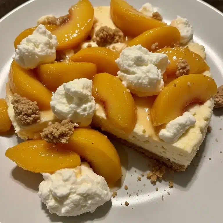 Peach Cobbler Cheesecake
