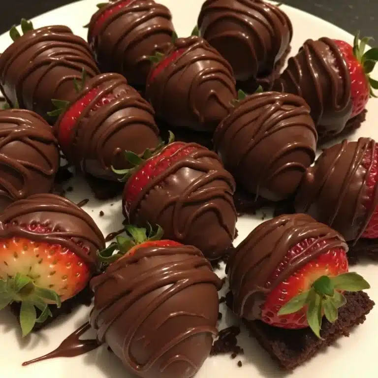 Chocolate Covered Strawberry Brownies