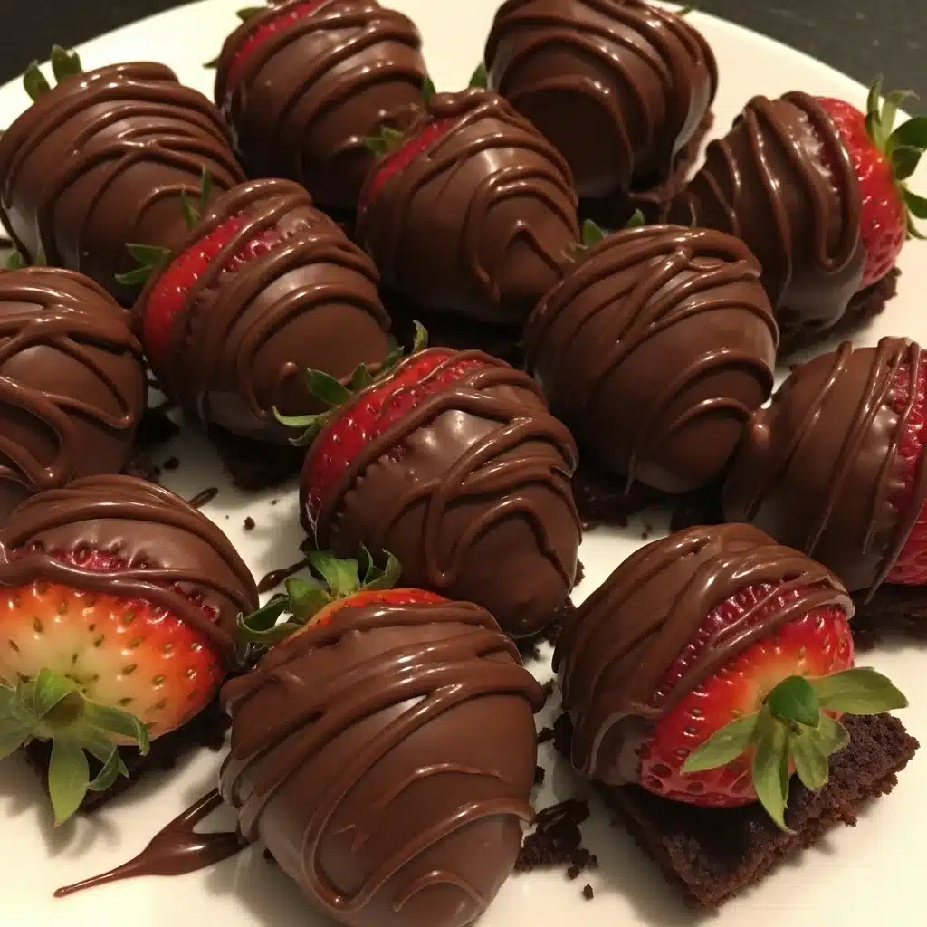 Chocolate Covered Strawberry Brownies