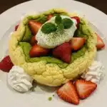 Matcha Strawberry Cloud Cake