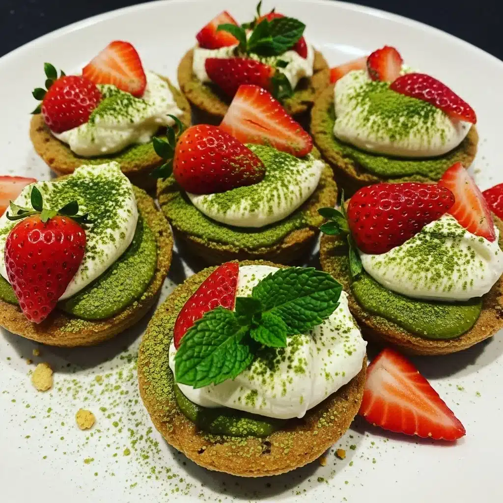 Strawberry Matcha Tiramisu Cups