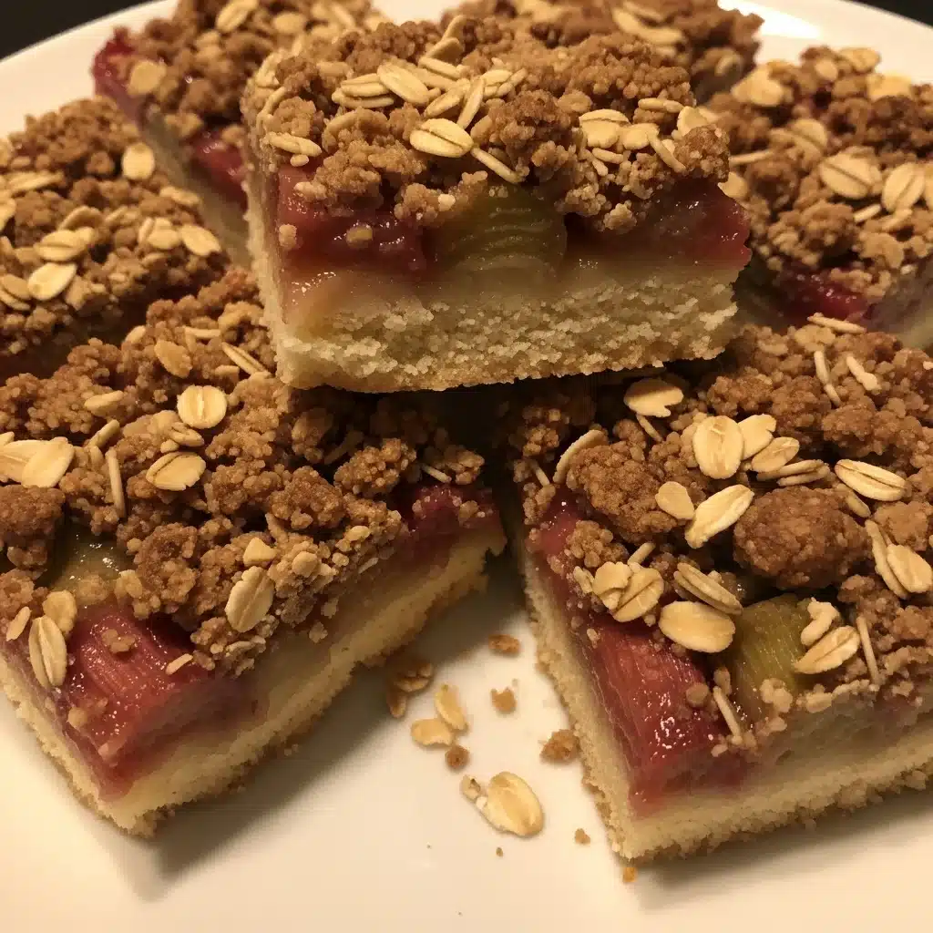 Rhubarb Crumble Bars