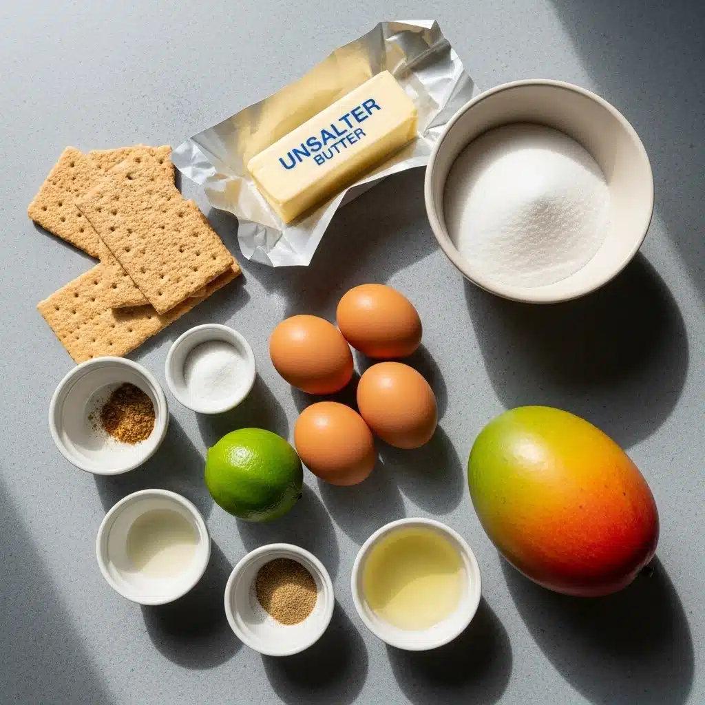 Mango Cheesecake Bars