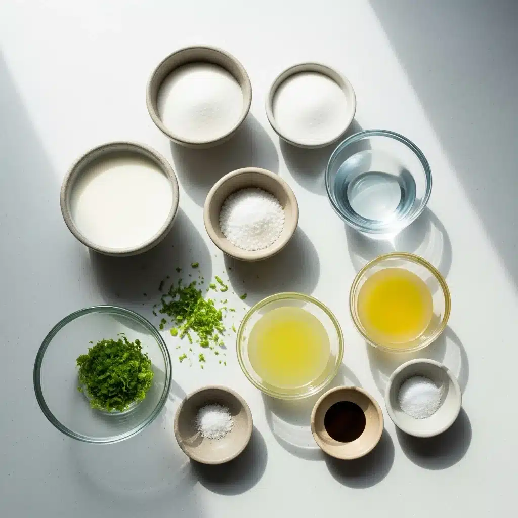 Coconut Lime Panna Cotta