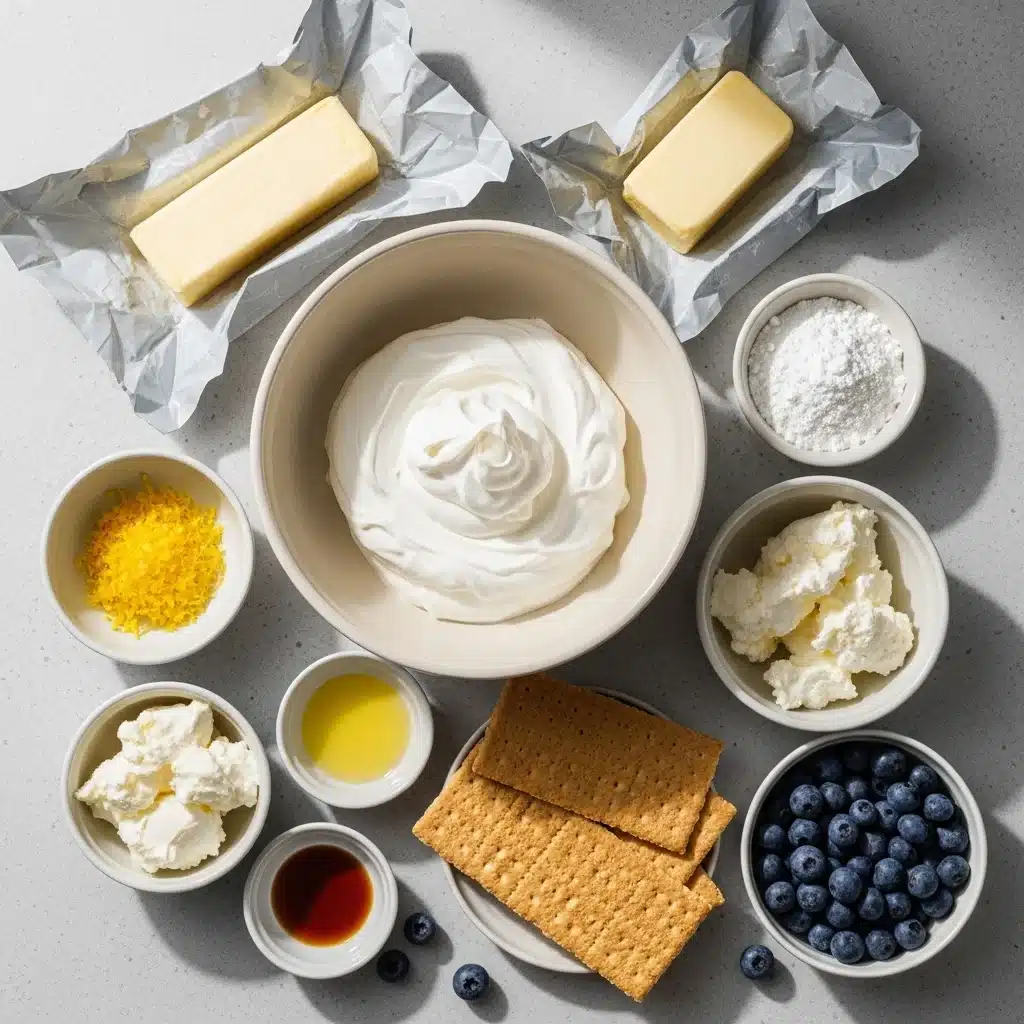 Lemon Blueberry Icebox Cake