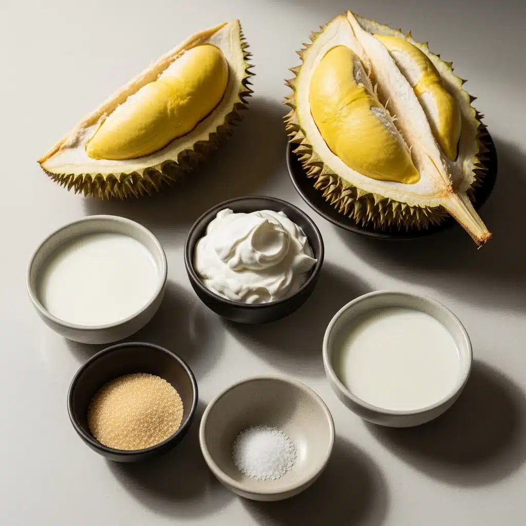 homemade durian ice cream recipe for dessert lovers