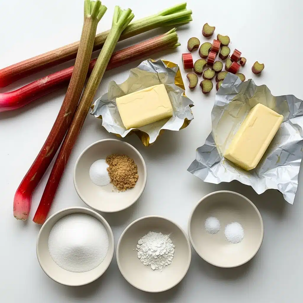 Rhubarb Crumble Bars