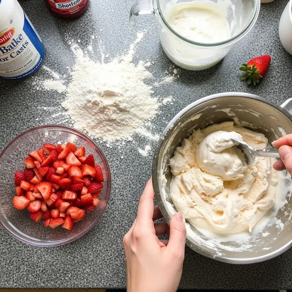 Strawberry Shortcake Ice Cream Cake