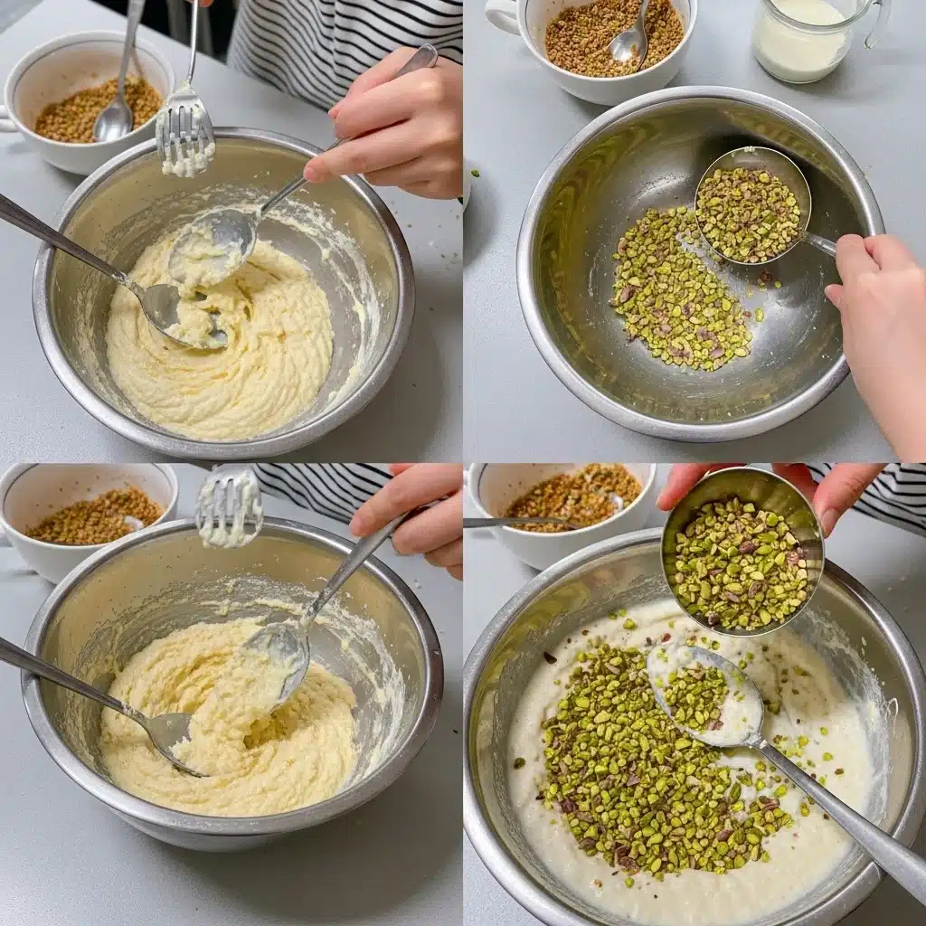 Pistachio Rose Milk Cake