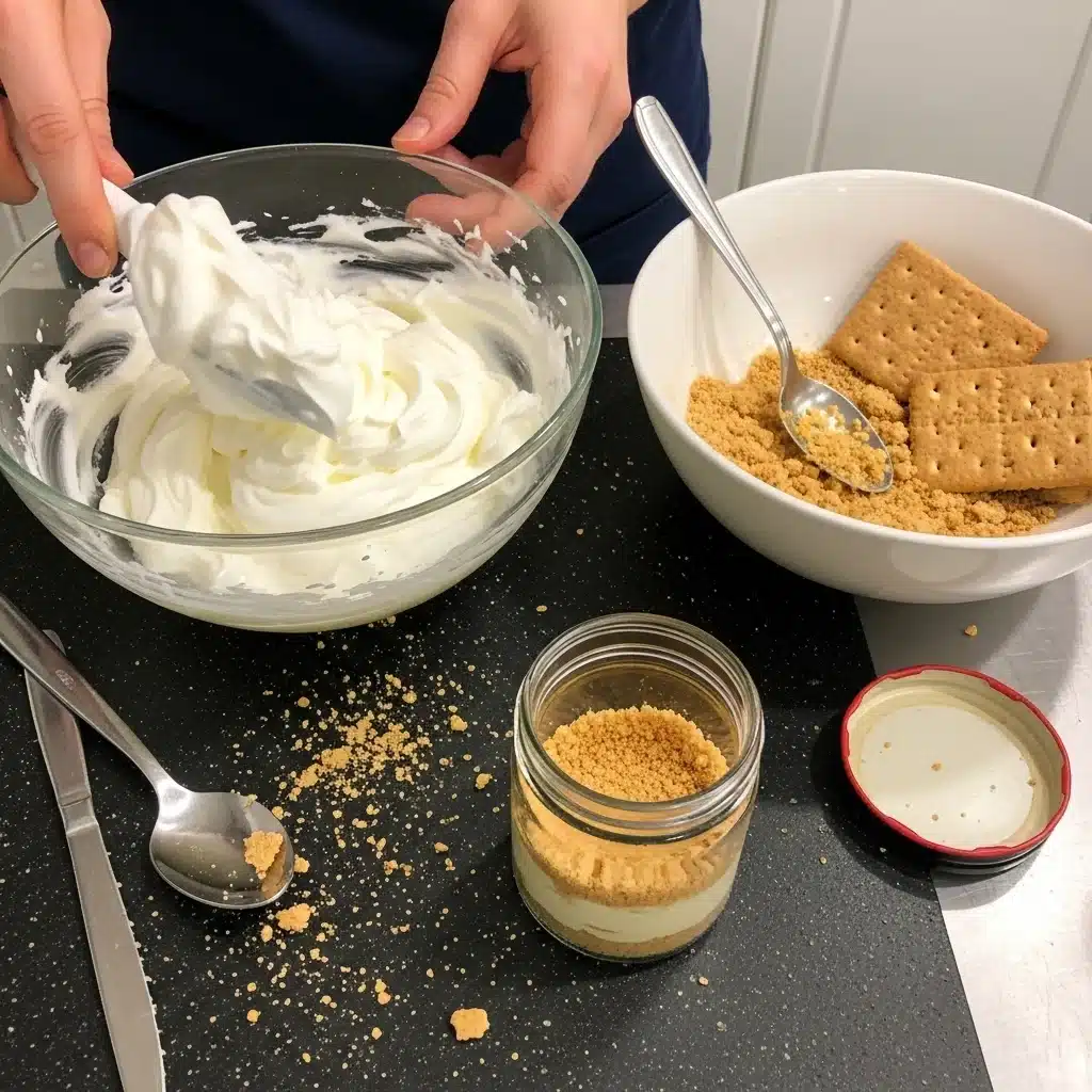 Mini Pistachio Cheesecake Jars